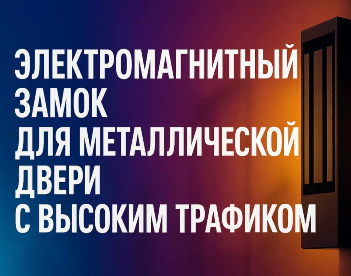 Электромагнитный замок для металлической двери с высоким трафиком